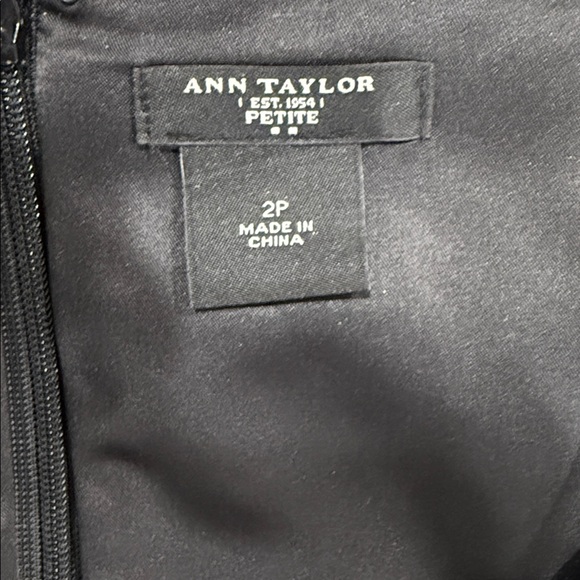 Ann Taylor Black and Gold Floral Midi Dress - Picture 4 of 4